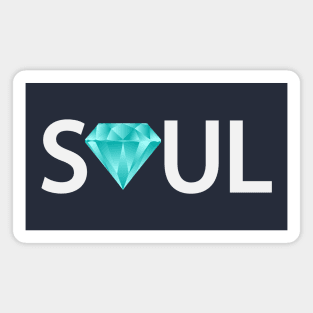 Precious Soul artistic typography design Magnet